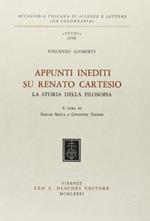 Appunti inediti su Renato Cartesio. «La storia della filosofia»