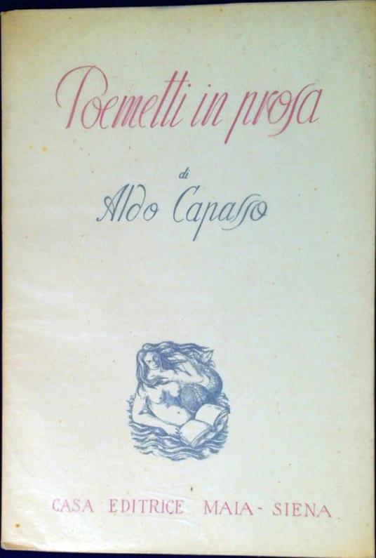 Poemetti In Prosa - Aldo Capasso - copertina
