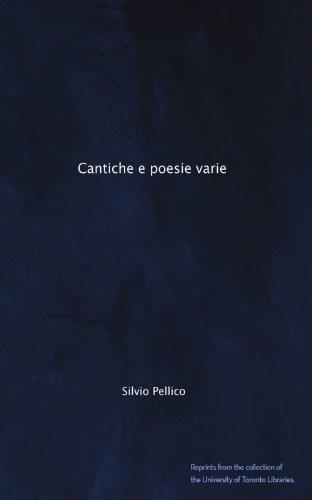 Cantiche E Poesie Varie - Silvio Pellico - copertina