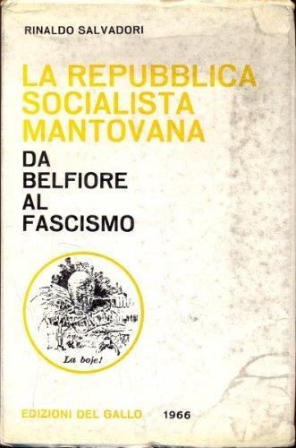 La repubblica socialista Mantovana - Rinaldo Salvadori - copertina