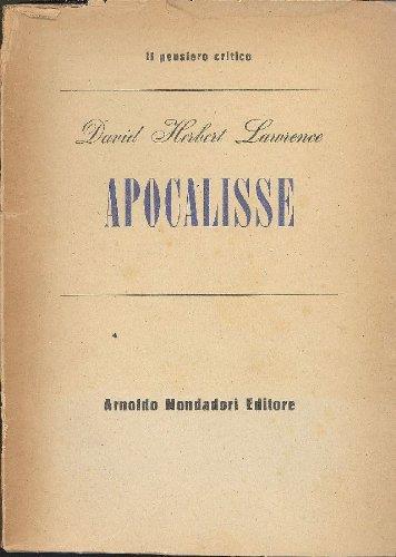 Apocalisse - David Herbert Lawrence - copertina