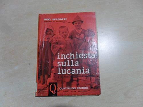Inchiesta Sulla Lucania, a 50 Anni Dalla Legge Zanardelli - copertina