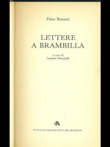 Lettere a Brambilla - Dino Buzzati - copertina