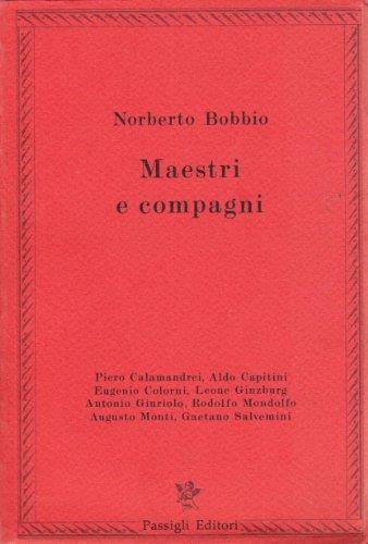 Maestri e compagni - Norberto Bobbio - copertina