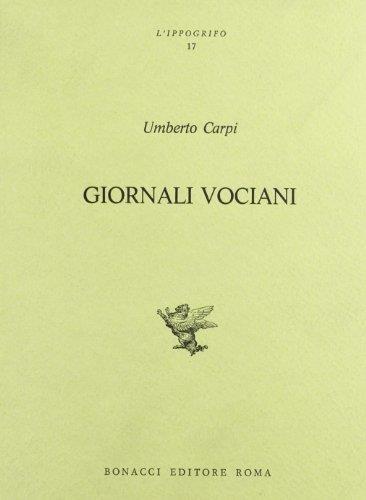 Giornali vociani - Umberto Carpi - copertina