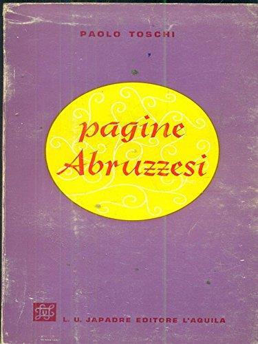 Pagine Abruzzesi - Paolo Toschi - copertina