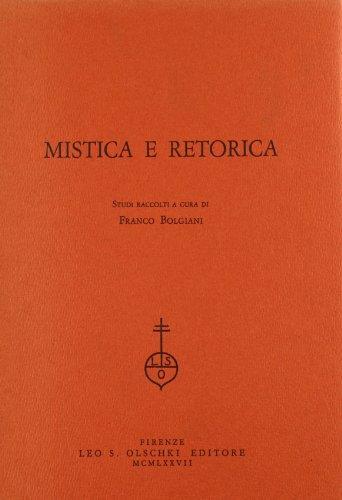 Mistica e retorica - Franco Bolgiani - copertina