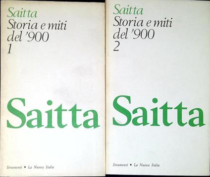 Storia e miti del '900 - Armando Saitta - copertina