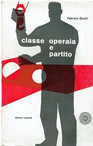 Classe operaia e Partito - Fabrizio Onofri - copertina