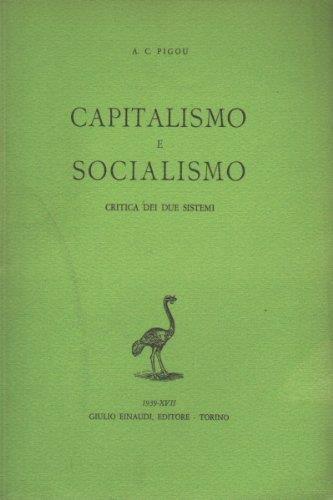 Capitalismo e socialismo - A. C. Pigou - copertina