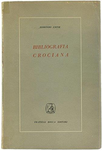 Bibliografia Crociana - Edmondo Cione - copertina