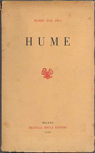 Hume - Mario Dal Pra - copertina