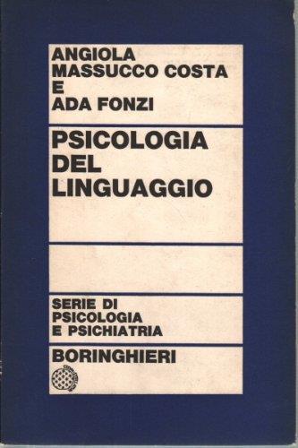 Psicologia del linguaggio - Angiola Massucco Costa - copertina
