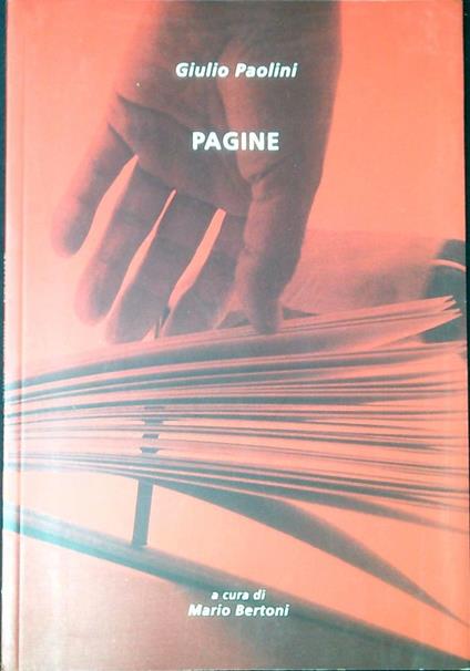 Pagine - Giulio Paolini - copertina