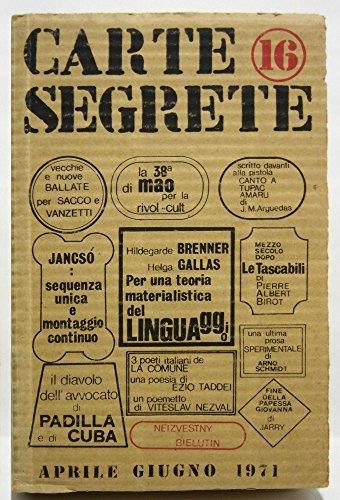 Carte Segrete 16 - copertina