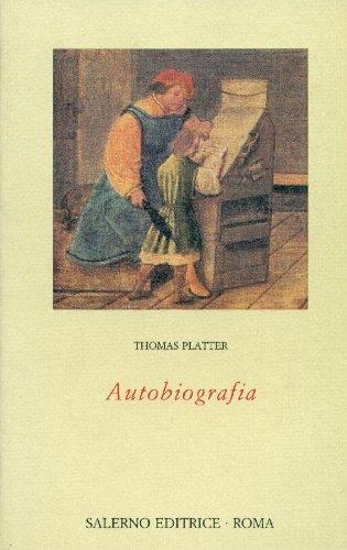 Autobiografia - Thomas Platter - copertina