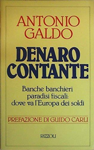Denaro contante - Antonio Galdo - copertina