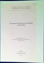 In memoria di Francesco Gabrieli (1904-1996), Supplemento n. 2 alla Rivista degli Studi Orientali