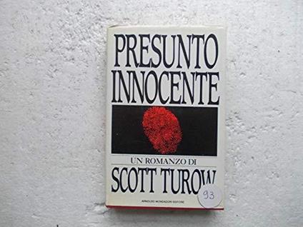 Presunto innocente - Scott Turow - copertina