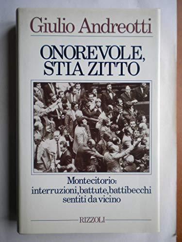 Onorevole, stia zitto - Giulio Andreotti - copertina