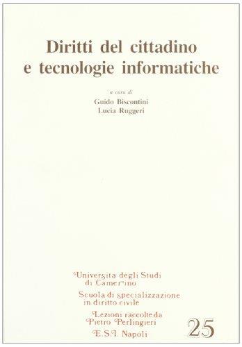 Diritti del cittadino e tecnologie informatiche - Guido Biscontini - copertina