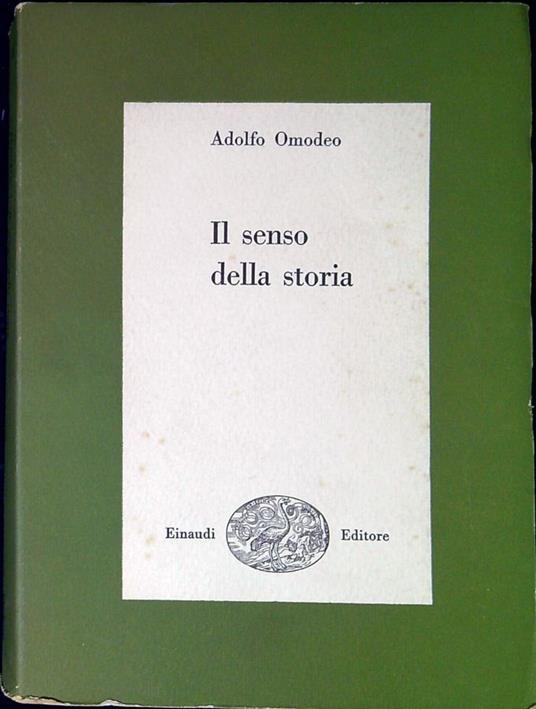 Il senso della storia - Adolfo Omodeo - copertina