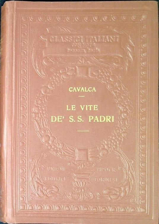 Le vite dei S.S. Padri - Domenico Cavalca - copertina