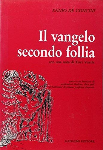 Il vangelo secondo follia - Ennio De Concini - copertina