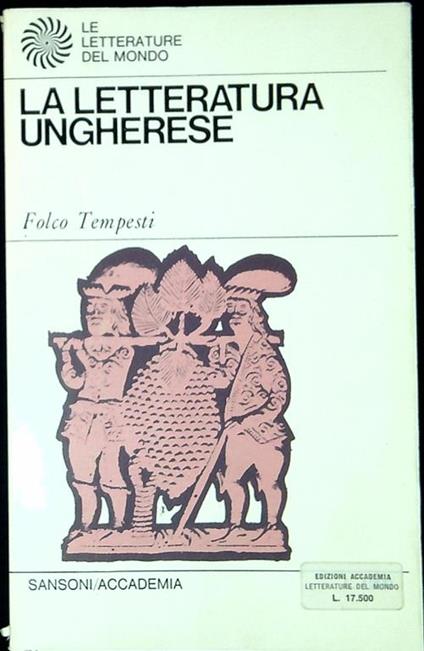 La letteratura ungherese - Folco Tempesti - copertina