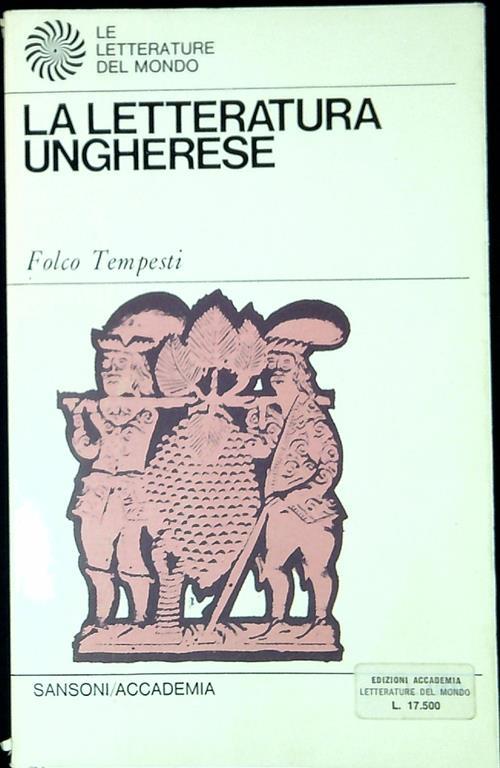 La letteratura ungherese - Folco Tempesti - copertina