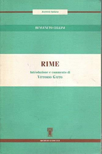 Rime - Benvenuto Cellini - copertina