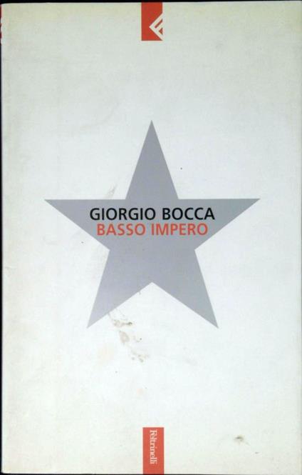 Basso impero - Giorgio Bocca - copertina