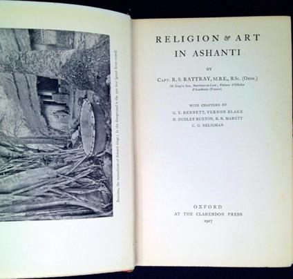 Religion & art in Ashanti - Robert Sutherland Rattray - copertina