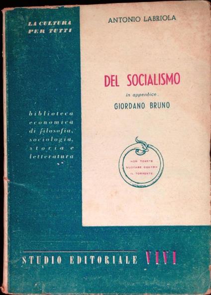 Del socialismo - Antonio Labriola - copertina