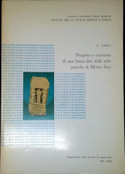 Progetto e creazione di una banca-dati delle stele puniche di Monte Sirai - Giovanna Chiera - copertina