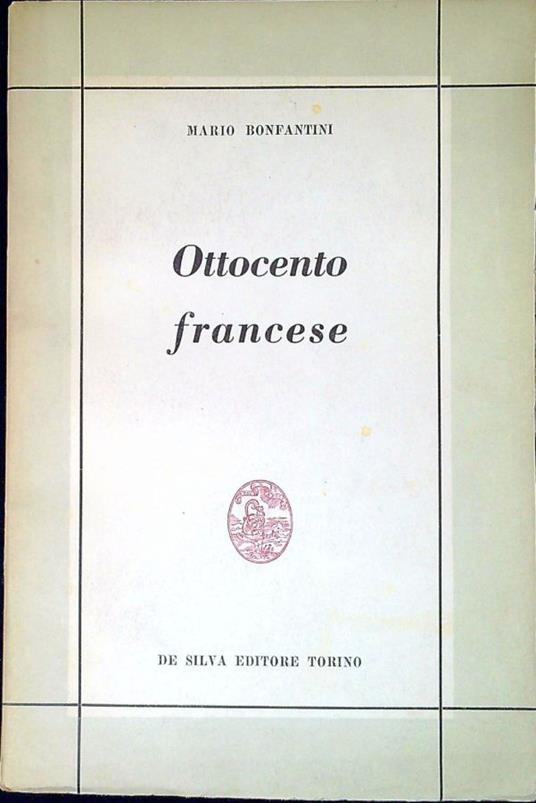 Ottocento francese - Mario Bonfantini - copertina