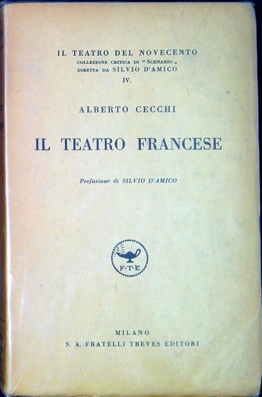 Il teatro francese - Alberto Cecchi - copertina