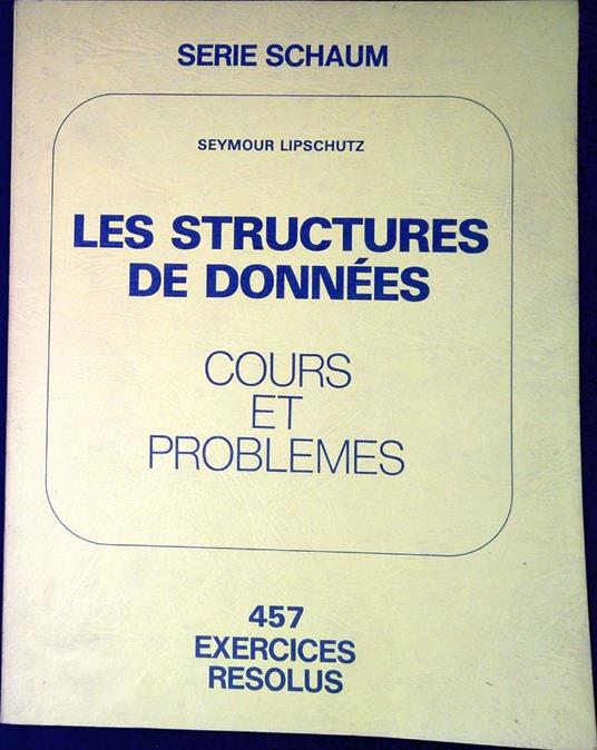 Les Structures de données - Seymour Lipschutz - copertina