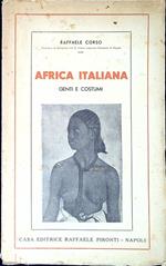 Africa italiana : genti e costumi