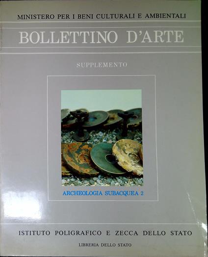 Bollettino d'arte Supplemento al n.29 Archeologia subacquea 2 Isole Eolie - copertina