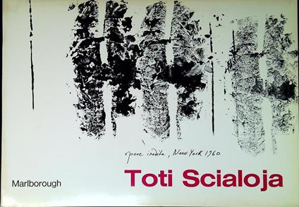 Toti Scialoja : opere inedite, New York 1960 - copertina