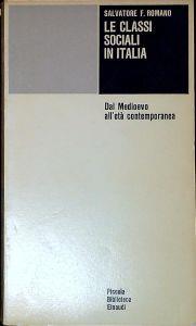 Le classi sociali in Italia dal Medioevo all'età contemporanea - Maurice Bouisson - copertina
