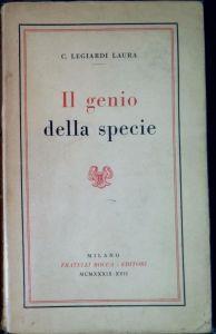 Il genio della specie : filosofia del dinamismo unitario - Laura C. Leggiardi - copertina