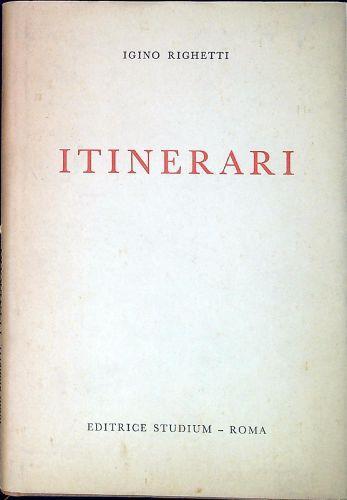 Itinerari - Igino Righetti - copertina