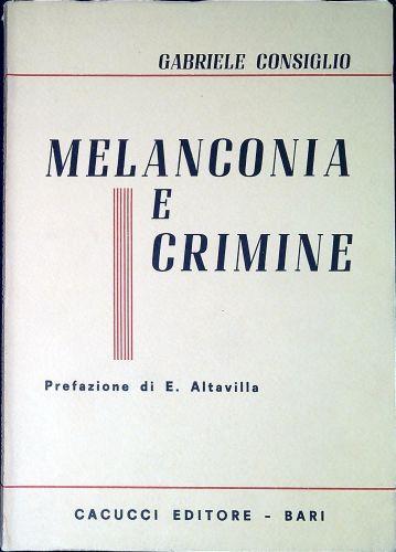 Melanconia e crimine - copertina