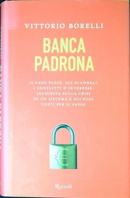 Banca padrona - Vittorio Borelli - copertina