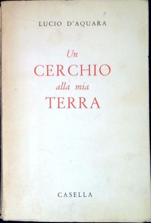 Un cerchio alla mia terra - copertina