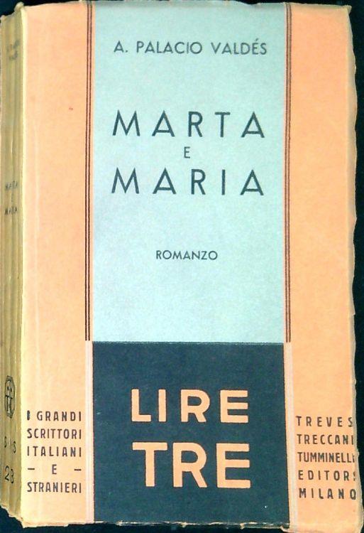 Marta e Maria - copertina