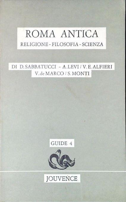 Roma antica : religione, filosofia, scienza - copertina