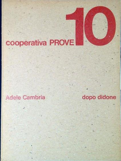 Dopo Didone - Adele Cambria - copertina